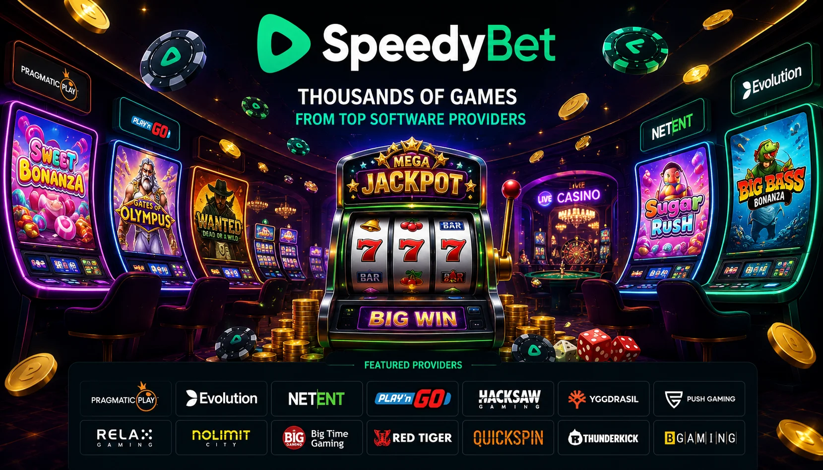 Speedybet Games & Software Providers